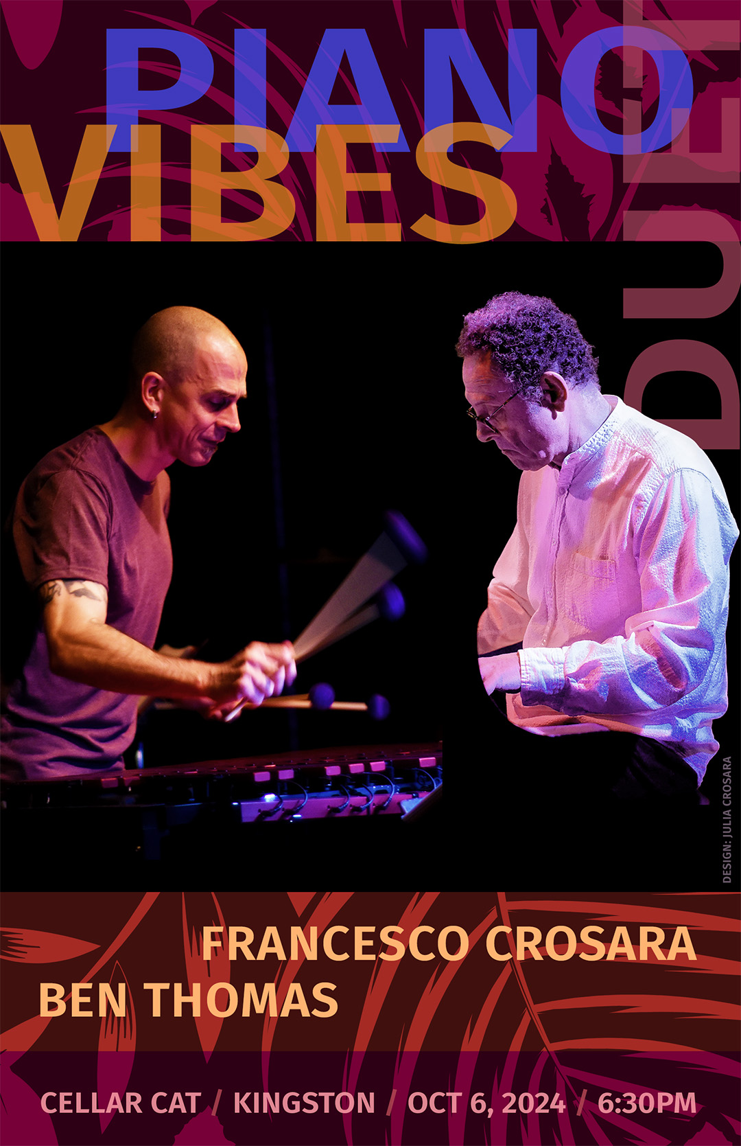 Julia Crosara, poster design for FrancescoJazz Productions