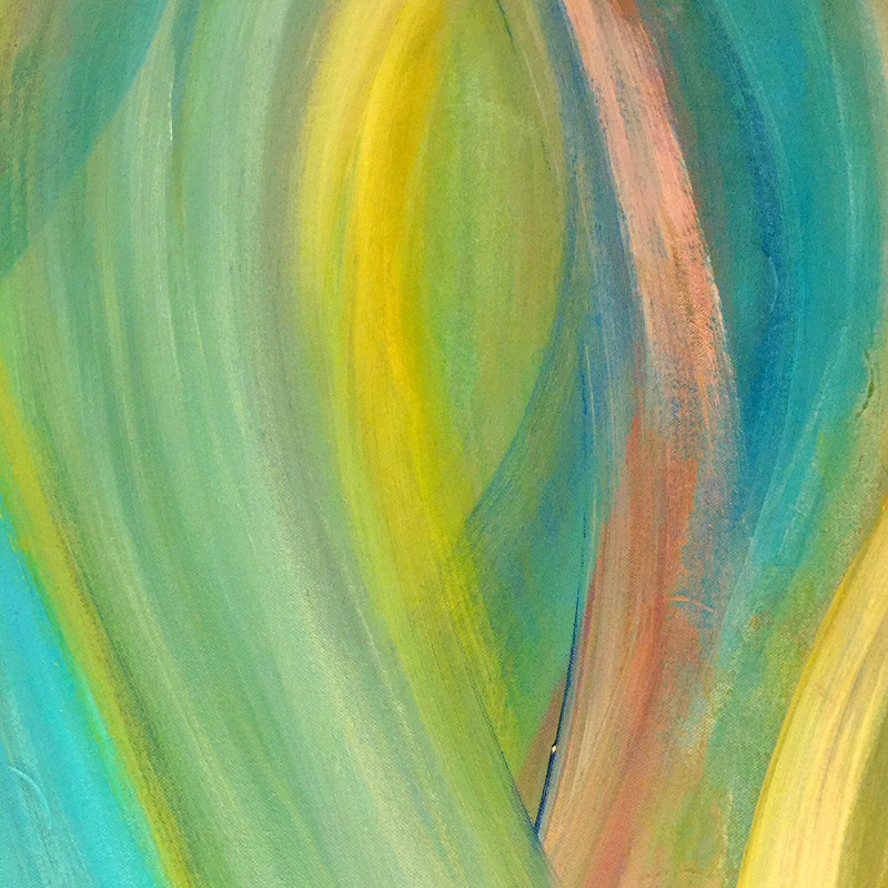Julia Crosara, Eternal Spring, oil on canvas, 36x36in.